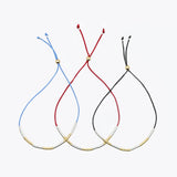 Denim Carrie Beaded Bracelet