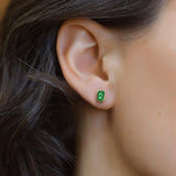 Emerald Zoe Stud Earrings