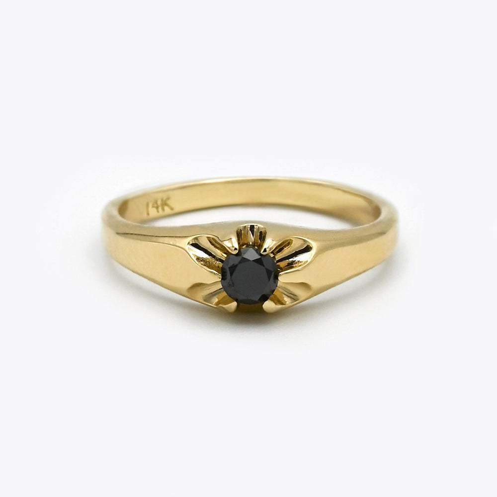Black Diamond Jane Ring