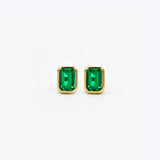 Emerald Zoe Stud Earrings